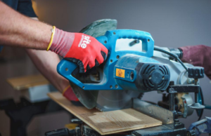 cutting wood